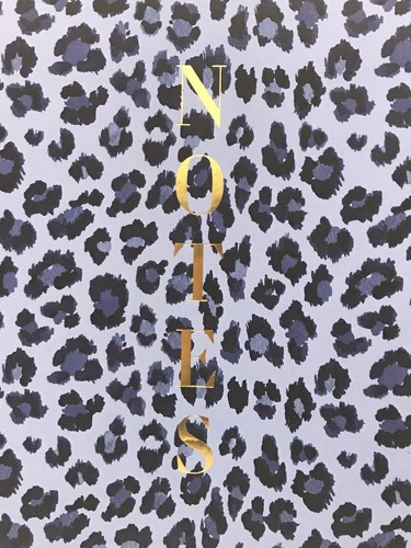 New Fringe Studio WC LEOPARD NAVY Journal Spiral Notebook 192 Lined Pages - Picture 2 of 8