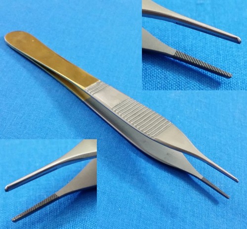 T/C ADSON DRESSING MICRO SURGERY FORCEPS 4.75" SERRATed TUNGSTEN CARBIDE INSERTS - 第 1/6 張圖片