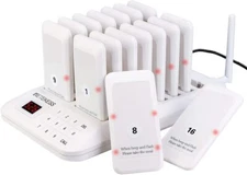 Retekess TD157 Restaurant Pager Calling System 16 Buzzers for Food Truck Cafe US