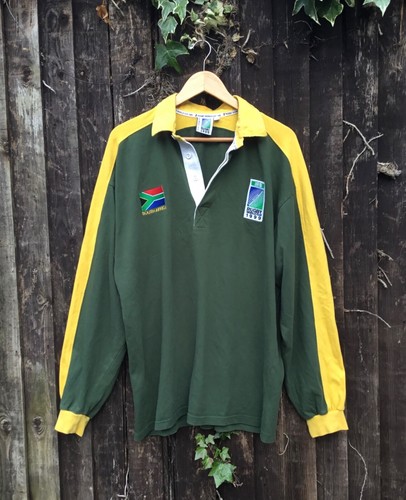 maglia/top sudafrica rugby coppa del mondo 1999 - taglia XL - Foto 3 di 5
