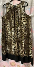 MSK Embellished Animal Print Sheath Dress-Sleeveless