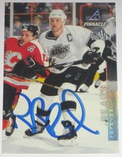 ROB BLAKE SIGNED PINNACLE LOS ANGELES KINGS CARD AUTOGRAPH AUTO!!