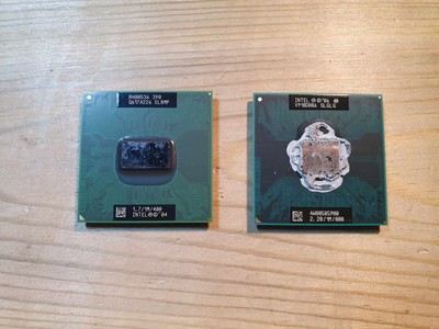 2 x Computer CPU PC Prozessor Intel Chips Laptop Komponenten Teile Prozessoren