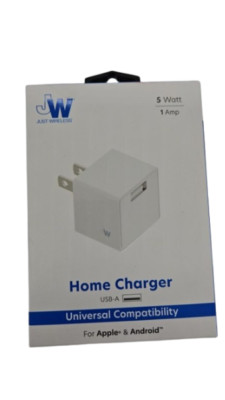 Just Wireless 1.0A/5W 1-Port USB-A Home Charger - White