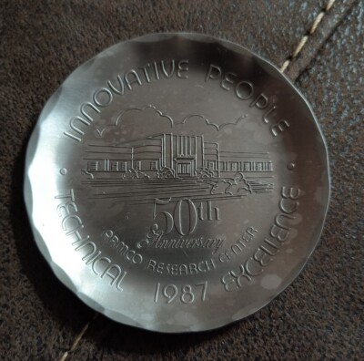 Vintage Wendell August Forge ARMCO Research Center Stainless Steel Coaster Plate