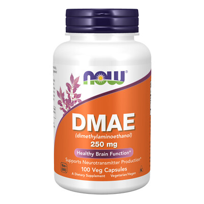 NOW FOODS DMAE 250 mg 100 Veg Capsules