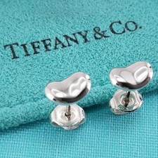 Orecchini originali Tiffany & Co. Elsa Peretti Bean Design in argento sterlin...