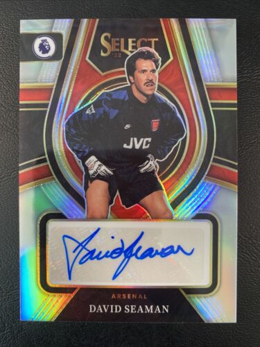 DAVID SEAMAN 2022-23 Panini Select EPL Prizm Auto Arsenal Autograph QTY * gb