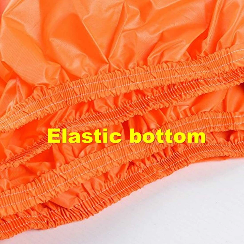 XXXL Black&Orange Motorcycle Cover For Harley Road King Custom Classic - Image 3 of 4