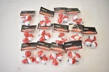 Lot of 13 Packs RebelFin Plastic Float Bobbers Round 1-1/2" Red/White 3 Packs