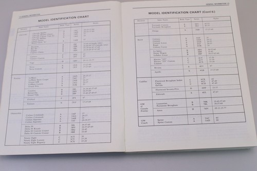 1974 GM Fisher Body Parts List Chevy Cadillac Buick Pontiac Oldsmobile - Picture 4 of 10