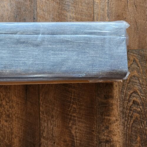 Pottery Barn Evelyn Chambray Roman Shade 32x64 New Blackout - Picture 2 of 4