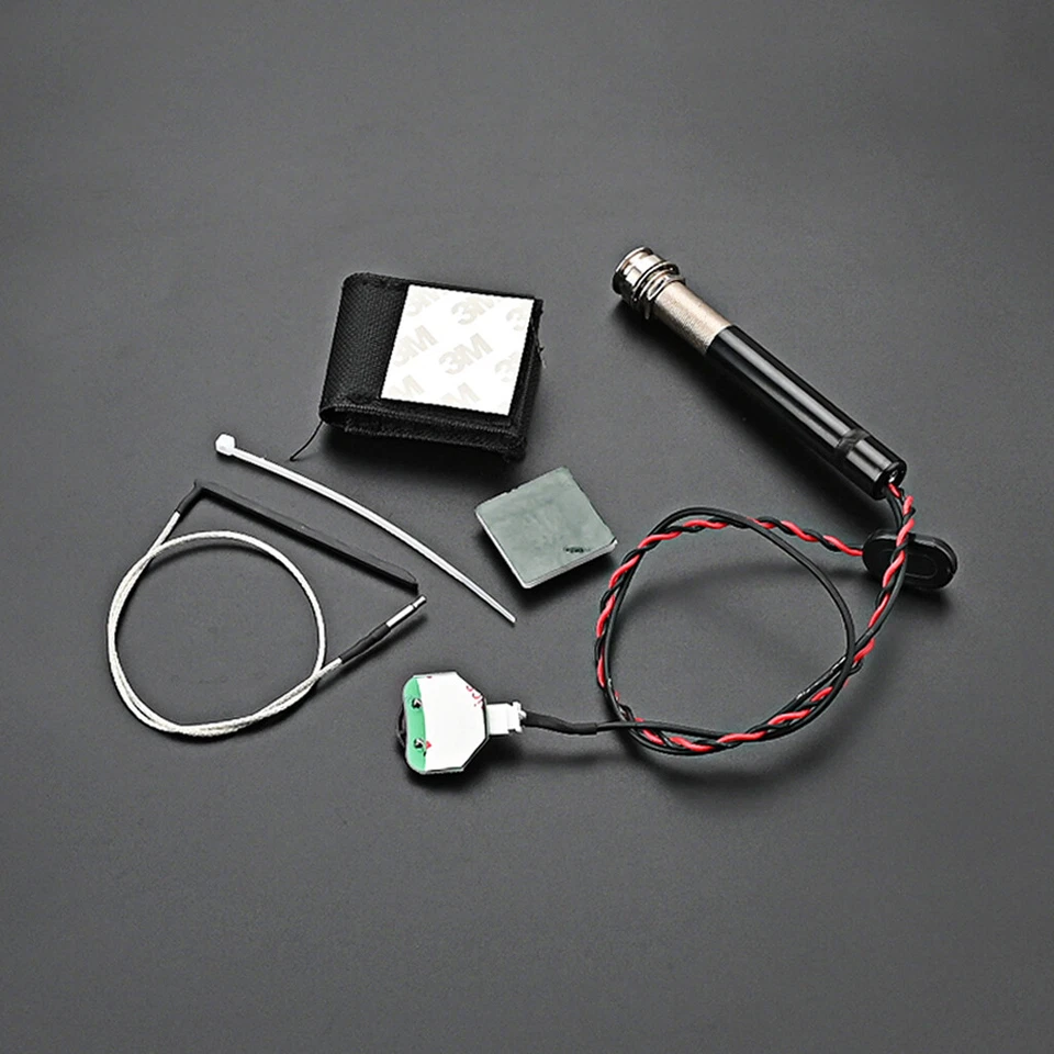 Guitarra Acústica Active Endpin Jack Preamplificador Piezoeléctrico Pastilla con Control de Volumen Negro Foto 3 de 4