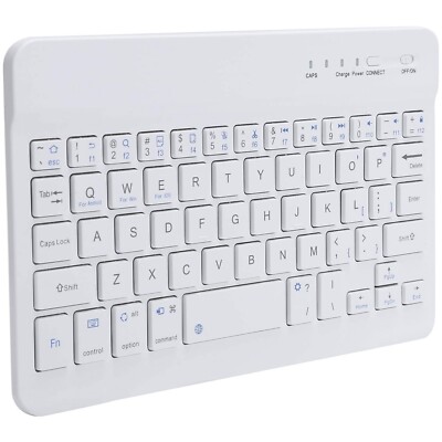 Ultra Slim Wireless Keyboard Rechargeable Portable Compact for Smartphones