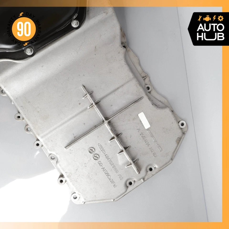 08-10 Mercedes W216 CL63 S63 AMG M156 Upper & Lower Oil Pan Section OEM — 第 3/4 张图片