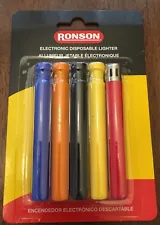 50 Ronson Disposable Lighters, 5 Lighters Per Package, 10 Packages, New