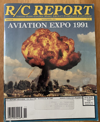 R/C Report Magazine November 1991 #64 Aircraft Modeling RC Radio Control