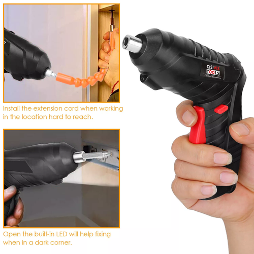 48IN1 Cordless Electric Screwdriver Rechargeable Drill Driver Power Tool Bit Set - Picture 6 of 10