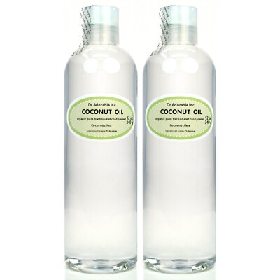 ORGANIC FRACTIONATED COCONUT OIL PURE MASSAGE OIL HEALTH BEAUTY FREE SHIPPING