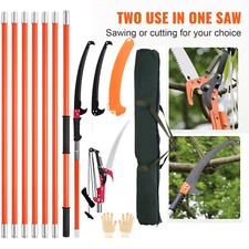 Tree Saw Extendable 7.3-27FT Tree Pole Branch Cutter Long Trimmer Pruning Saw UK