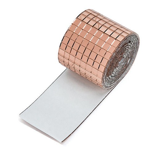 100*4CM Self-Adhesive Square Glass Mosaic Tiles Mirrors Mosaic Sheet Sticker - Picture 8 of 15