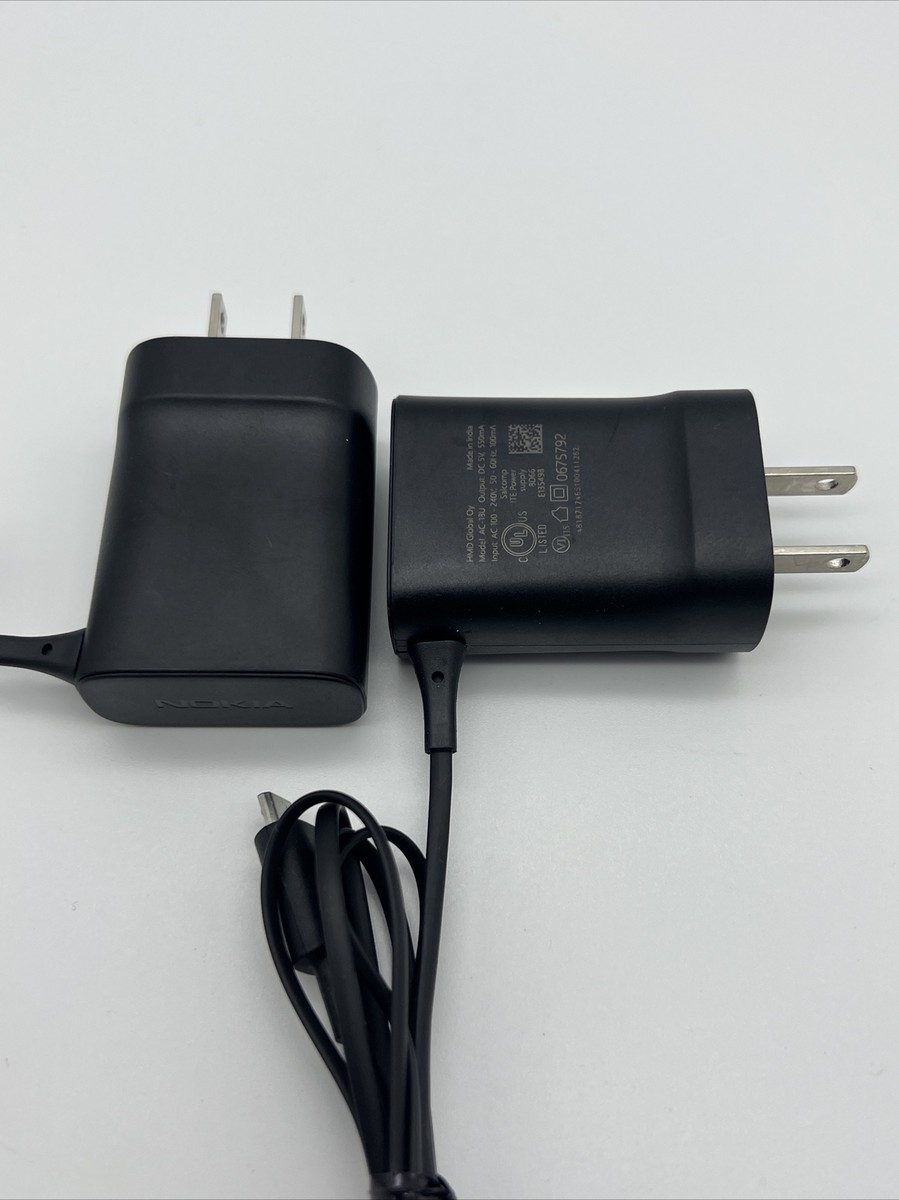OEM Nokia Charger AC-18U Wall Charger Plug for Lumia - 5V Micro