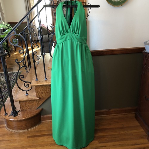 Vintage 70s Halter Maxi Dress | eBay