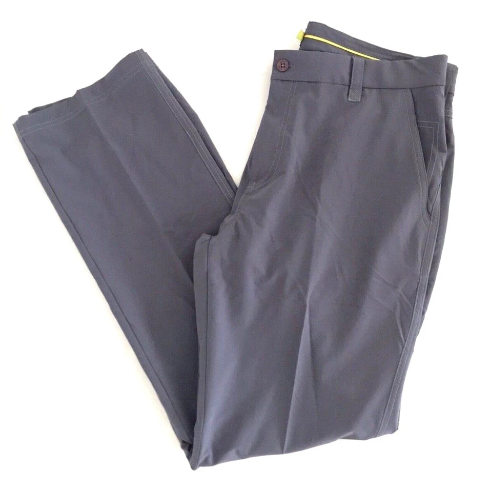 Sligo Casual Golf Trouser Mens Size 34 Gray Straight Leg Stretch - Image 3 of 4