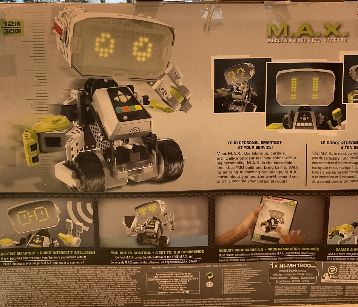 Meccano M.A.X. Robotic Interactive Artificial Intelligence