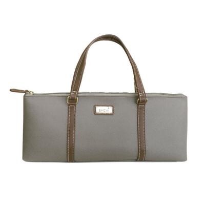 SACHI TAUPE W TAN TRIMS WINE BOTTLE INSULATED COOLER BAG LUNCH