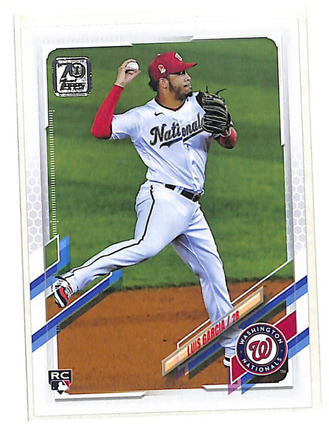 2021 Topps #298 Luis Garcia Rookie RC Card Nationals - QUANTITY AVAILABLE 