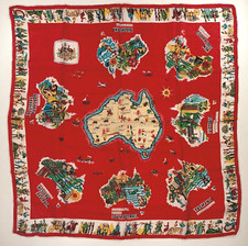 Scarf Australia /30"/ Advertising / Tourist / Historical monuments / collectible