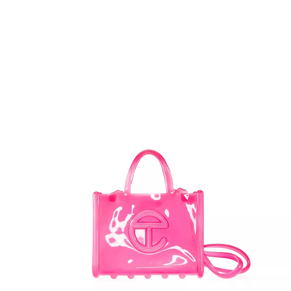Melissa x Telfar New Medium Jelly Shopper - Clear Pink IN HAND