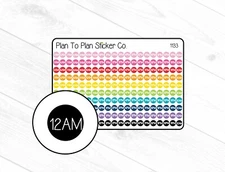1133~~Time Dots Planner Stickers.
