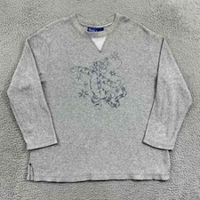 Vintage Winnie The Pooh Sweatshirt Womens XL Gray Disney Fleece 90s Pullover
