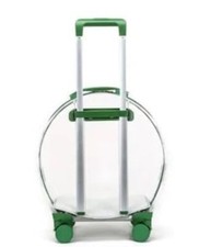 Transparent Pet Carrier with Trolley Wheels for Dogs,Cats,Traveling/Outdoor