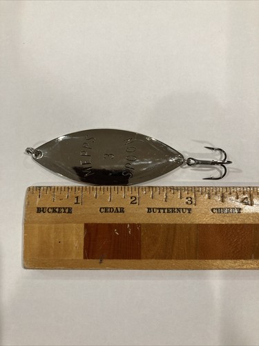 Vintage Mepps No.3 Spoon Chrome And Brass Very Rare - Bild 7 von 7