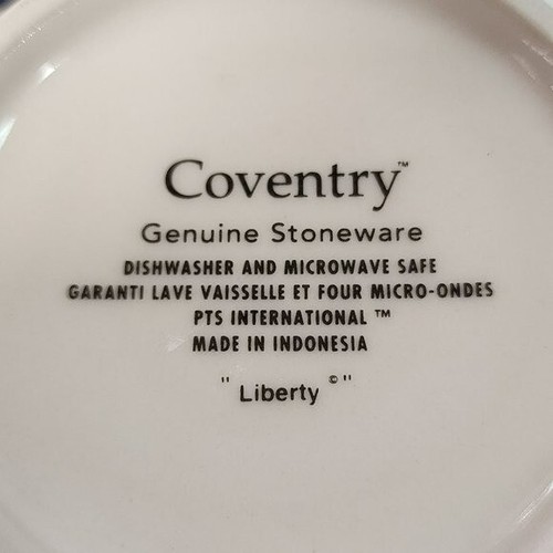 Coventry Stoneware Liberty 13 Star Flag Stripes Americana Ceramic Coffee Mug 14" - Picture 4 of 9