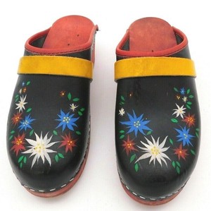 little girl wooden clogs