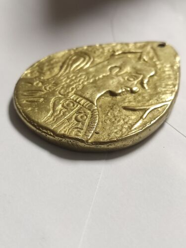 Vintage Minoan Goddess Woman Prince Of Lilies Medallion Pendant From Crete - Picture 5 of 8