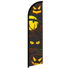Scary Eyes Windless Swooper Flag Halloween