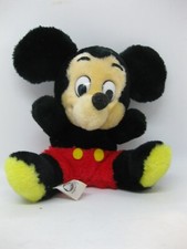 Vintage Disneyland 80's Disney Mickey Mouse  Bean Bag  Plush Toy Doll