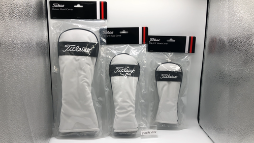 Titleist Golf Headcover x3 Classic JE DR FW HB Set TA23PCJEHC White NEW JAPAN - Video 1 of 1
