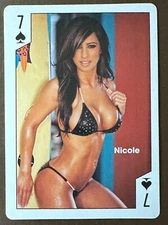Hooters 2010 Calendar pin-up swap card - Nicole