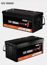 Batteria Accumulo LifePo4 Litio 12V 300Ah BMS Smart 3,6Kwh Camper Fotovoltaico