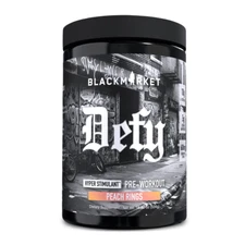 BlackMarket Labs DEFY Pre-Workout Powder, Focus & Strength Support - 40 Servings