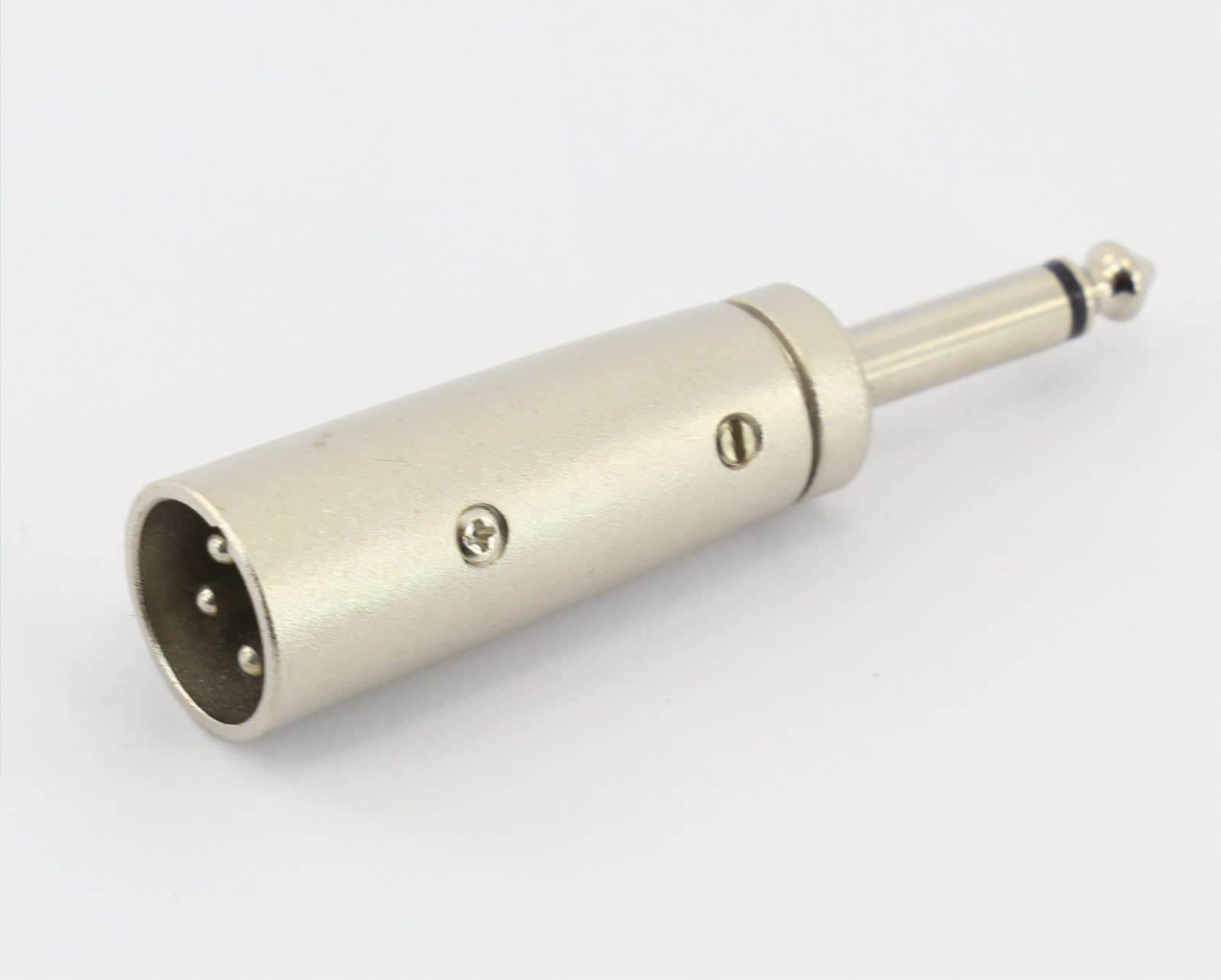 XLR Male to Mono 6.35mm 1/4"" BIG GUITAR JACK PRO AUDIO ADAPTER METAL 3pin