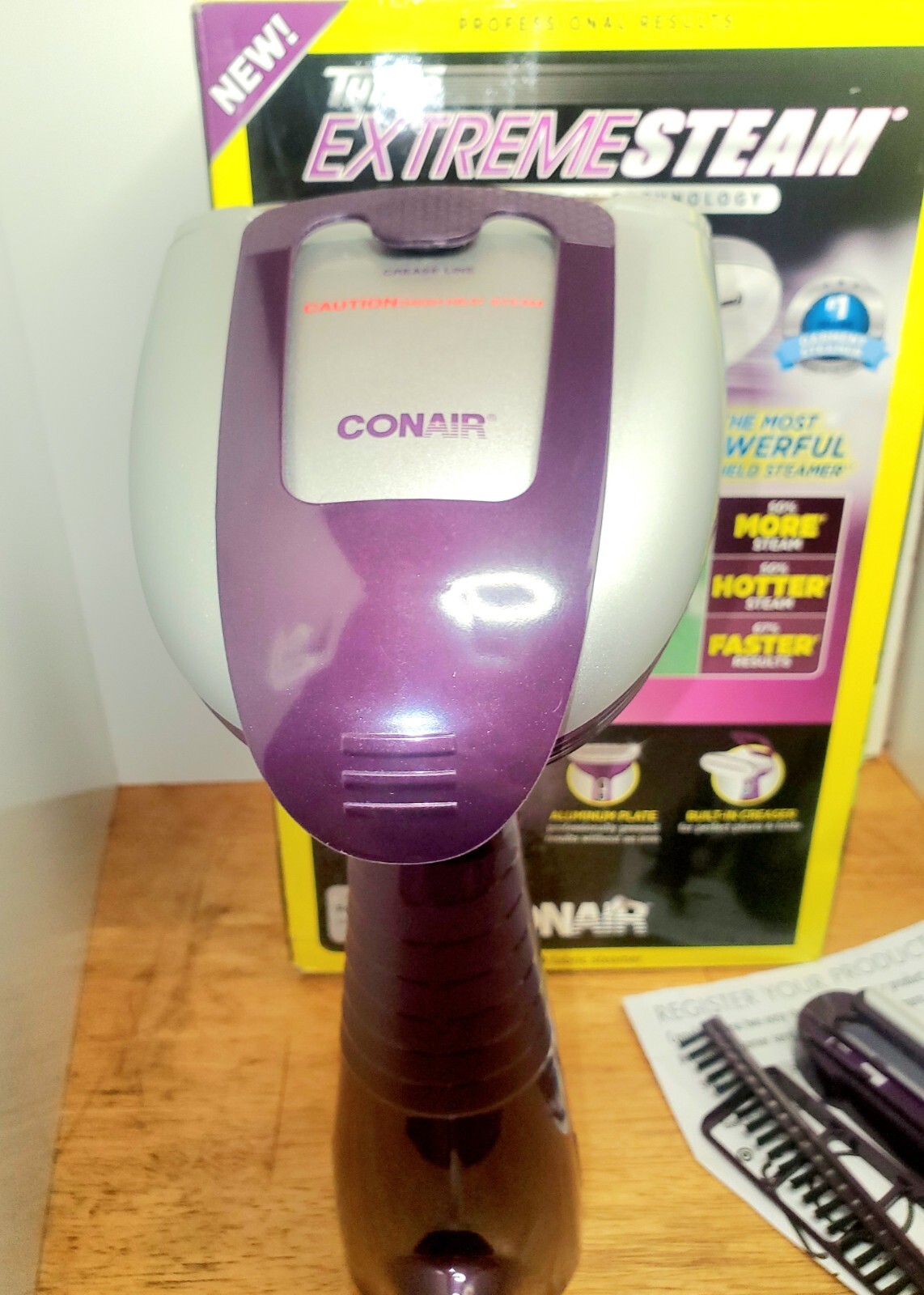 Steamer Conair GS38 Turbo Extreme Steam Garment Steamer Kills 99.9% Of Bacteria