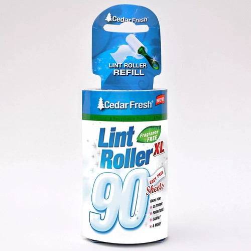Household Essentials Set of 2 90 Sheet Cedar Fresh Lint Rollers : Reusable