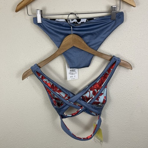 NWT Maaji Reversible Strappy Back Halter Two PieceBikini Set Womens S Small $137 - Picture 2 of 16